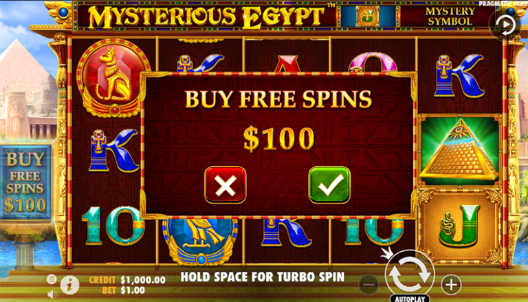 Mysterious Egypt Pragmatic Play free spins